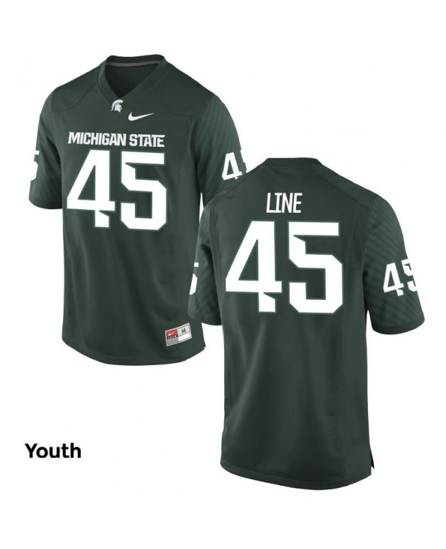 Youth Michigan State Spartans #45 Prescott Line NCAA Nike Authentic Green College Stitched Football Jersey WO41Q12OK